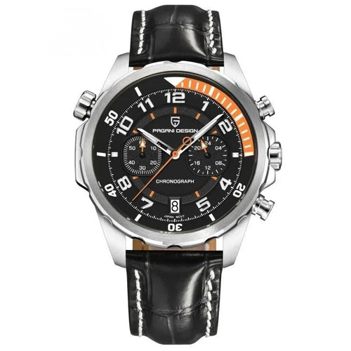 Aero Chronograph Elegant Watch - Black - Pagani Design