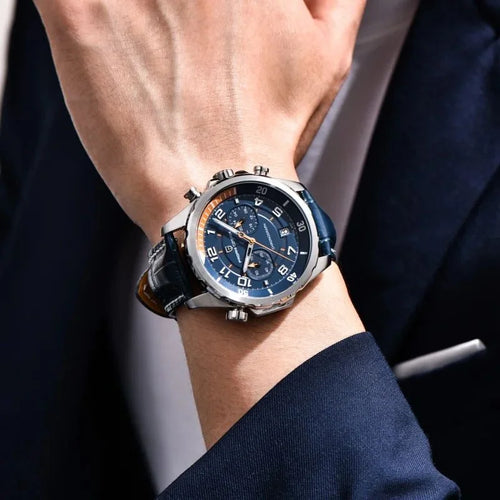 Wearing All Blue Watch