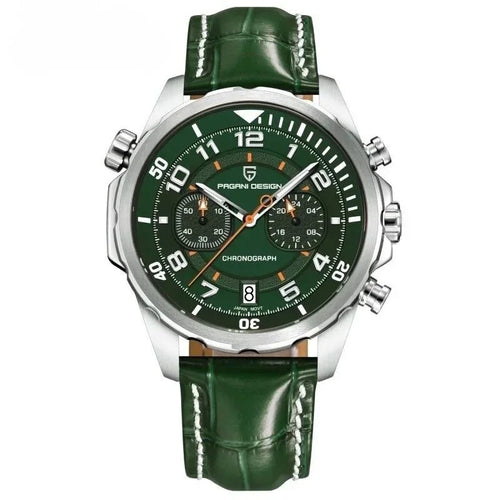 Aero Chronograph Elegant Watch - Green - Pagani Design