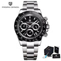 Silver Black Watch Pagani Design