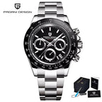 Silver Black Watch Pagani Design