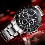 Silver Black Watch 