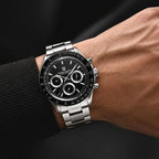 Wearing Silver Black Watch