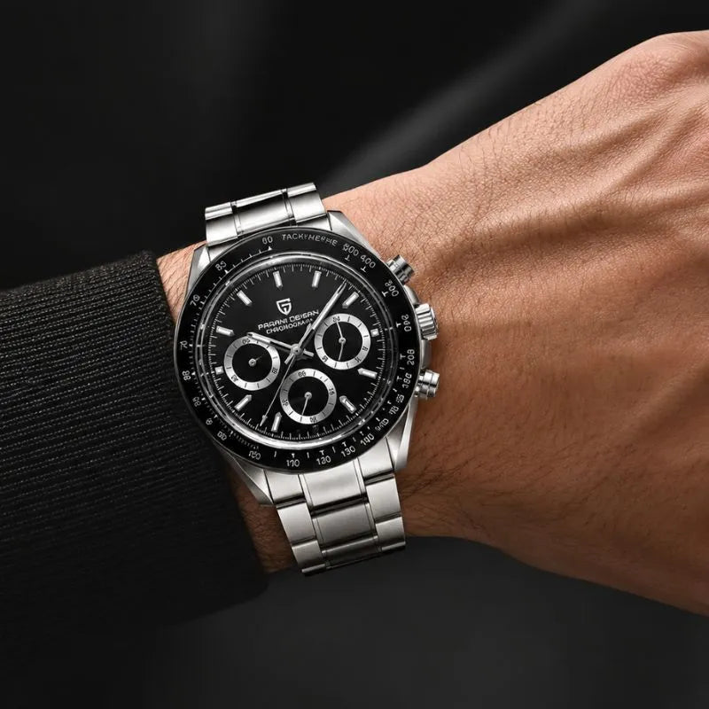 Wearing Silver Black Watch