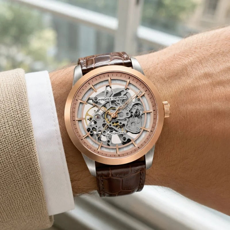 Rose Gold Watch Pagani Design 03