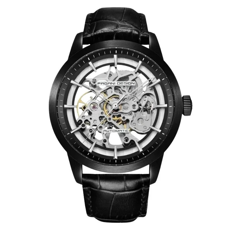 Artisan Open Dial Elegant Watch - All Black - Pagani Design