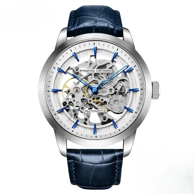 Artisan Open Dial Elegant Watch - Blue White - Pagani Design
