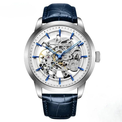 Artisan Open Dial Elegant Watch - Blue White - Pagani Design