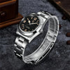Asterion Sapphire watch by Pagani Design with the bracelet opened, resting on dark stone