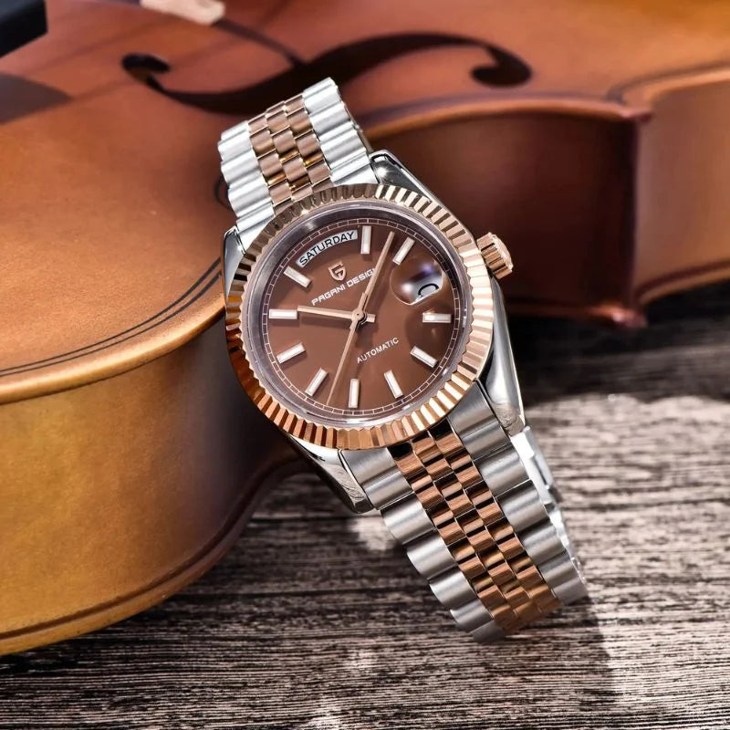 Aurelia Men's Watches Silver Gold Luxury  – Pagani Design
