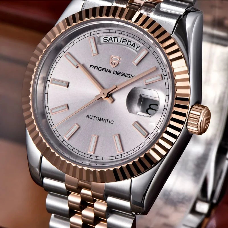 Aurelia Men's Watches Silver Gold Luxury  – Pagani Design