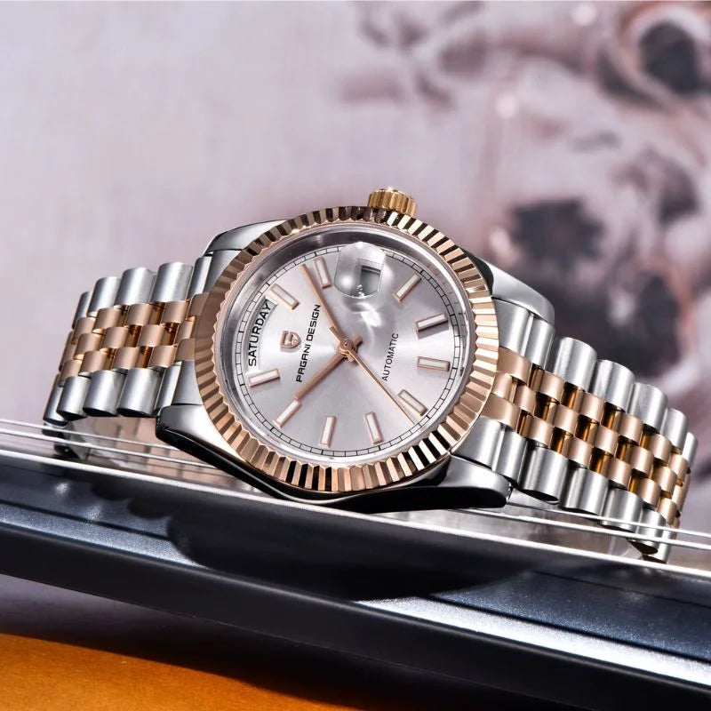 Aurelia Men's Watches Silver Gold Luxury  – Pagani Design
