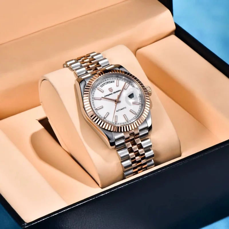 Aurelia Men's Watches Silver Gold Luxury  – Pagani Design