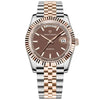Aurelia Men's Watches Silver Gold Luxury  – Enamel Brown - Pagani Design