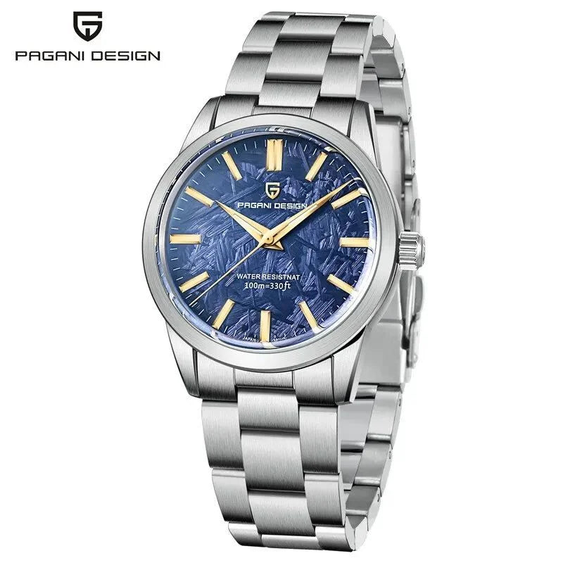 Silver Blue Watch Pagani Design 00