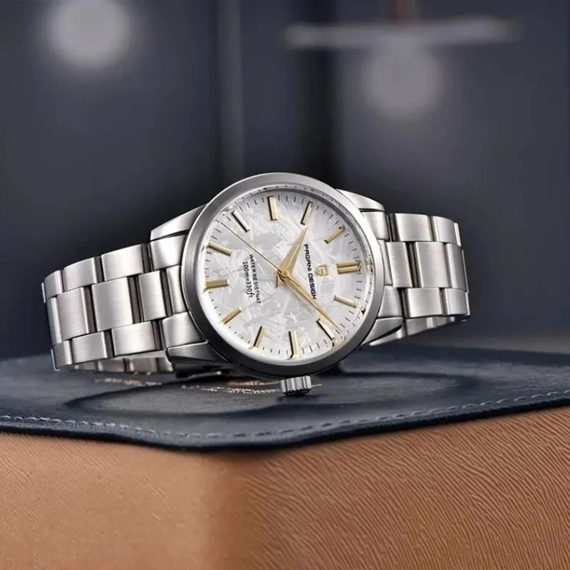 White Silver Watch Sapphire Glass