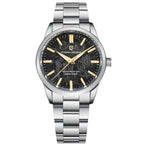 Aurum Frost Luxury Watch - Silver Black - Pagani Design