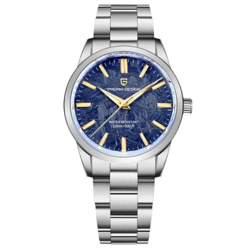 Aurum Frost Luxury Watch - Silver Blue - Pagani Design