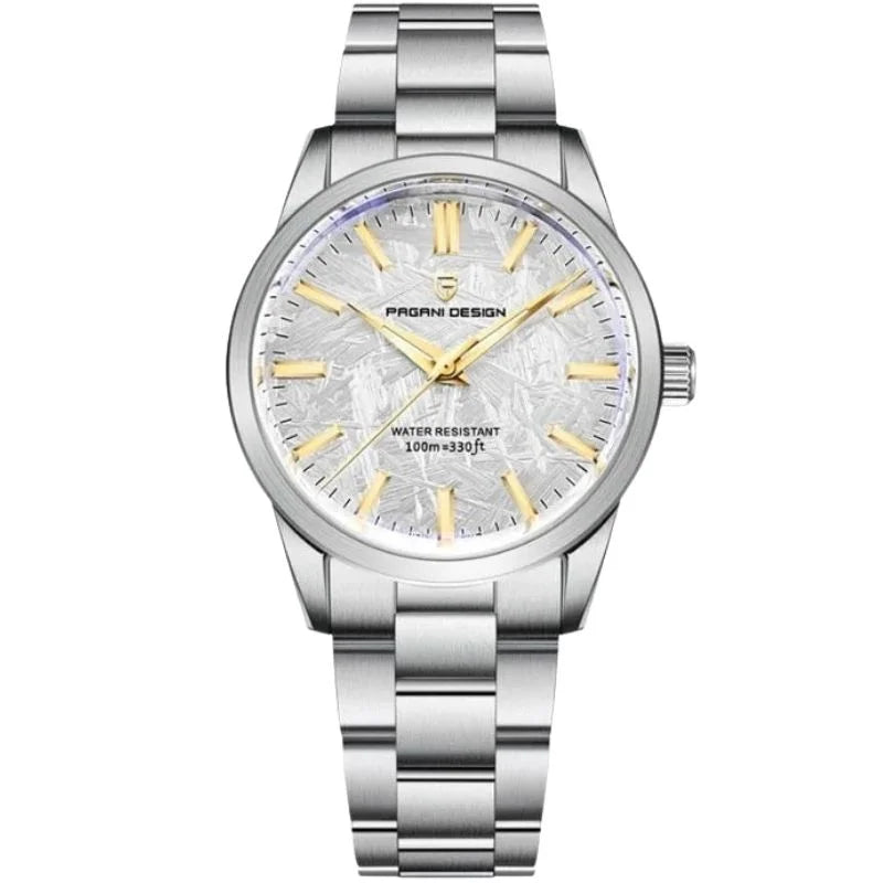 Aurum Frost Luxury Watch - Silver White - Pagani Design