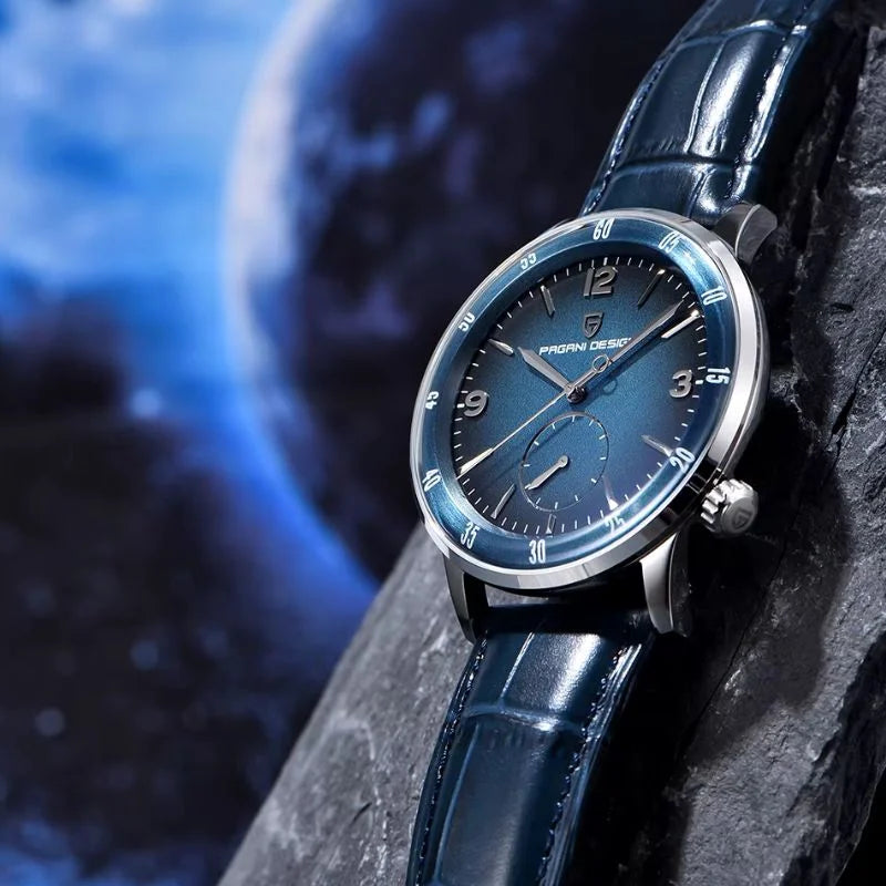 All Blue Silver Watch Pagani Design 01