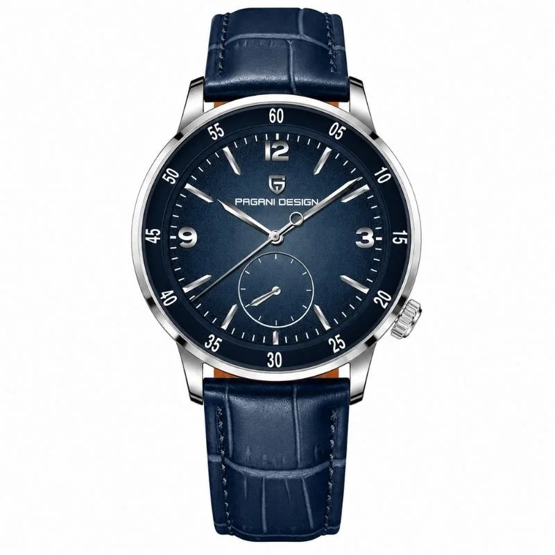 Blue Meridian Leather Luxury Watch - Pagani Design