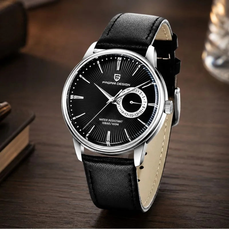 Midnight Elegant Watch Silver Black 09