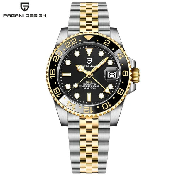Two-tone Regal GMT by Pagani Design on a white background with the brand logo