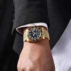 Wearing All Gold Black Watch