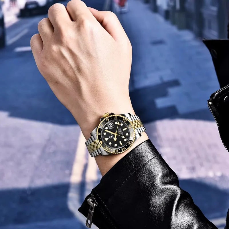 Wearing Gold Black Watch