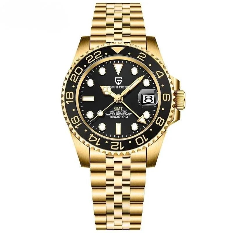 Regal Elegant Watch - Gold Black - Pagani Design