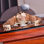 Back Rose Gold Black Watch
