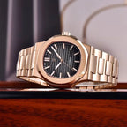 Rose Gold Black Watch Pagani Design