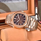 Rose Gold Brown Watch Pagani Design
