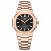 Rose Horizon Automatic Luxury Watch - Rose Gold Black - Pagani Design