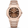 Rose Horizon Automatic Luxury Watch - Rose Gold Brown - Pagani Design