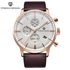 Gold White Brown Watch Pagani Design 02