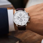 Royal Chrono Silver White Brown 06