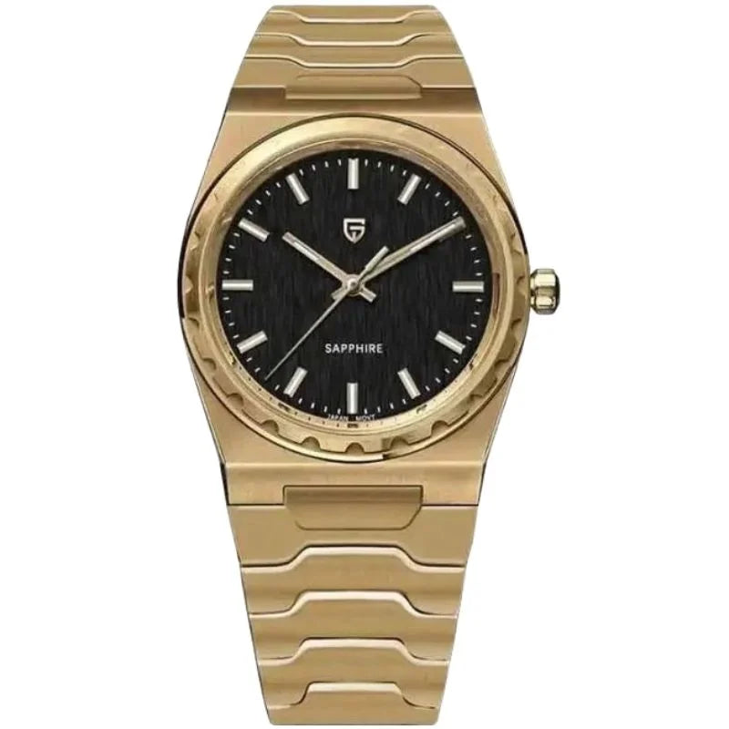 Royal Slim Sapphire Watch - Gold Black - Pagani Design