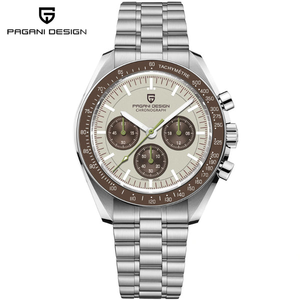 Saturn chronograph by Pagani Design on a white background with the brand logo