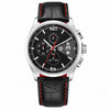 Silver Compass Watch - Black Red - Pagani Design