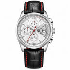 Silver Compass Watch - White Red - Pagani Design
