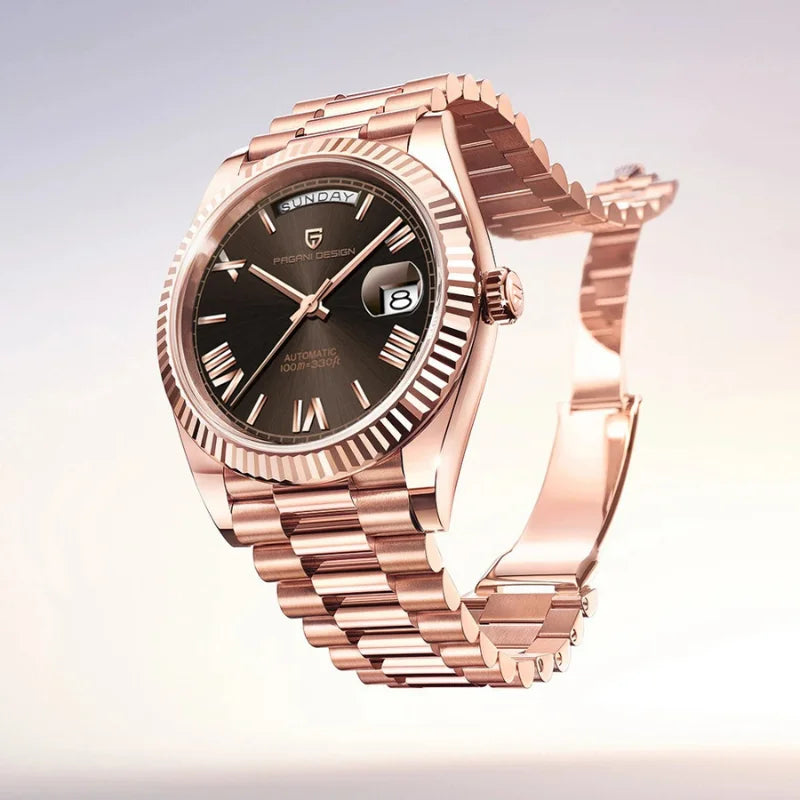 Rose Gold Watch Pagani Design
