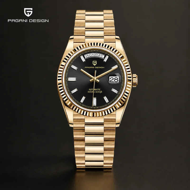 Gold Black Watch 0000