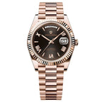 Solarius Classic Luxury Men Watch – Rose Gold Black - Pagani Design