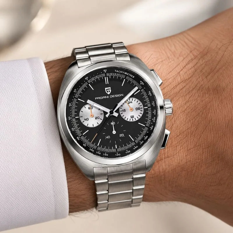 Wearing Silver Black Watch