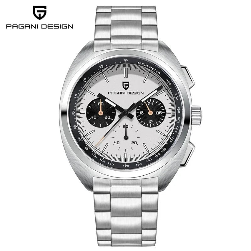 Silver White Watch Pagani Design 04
