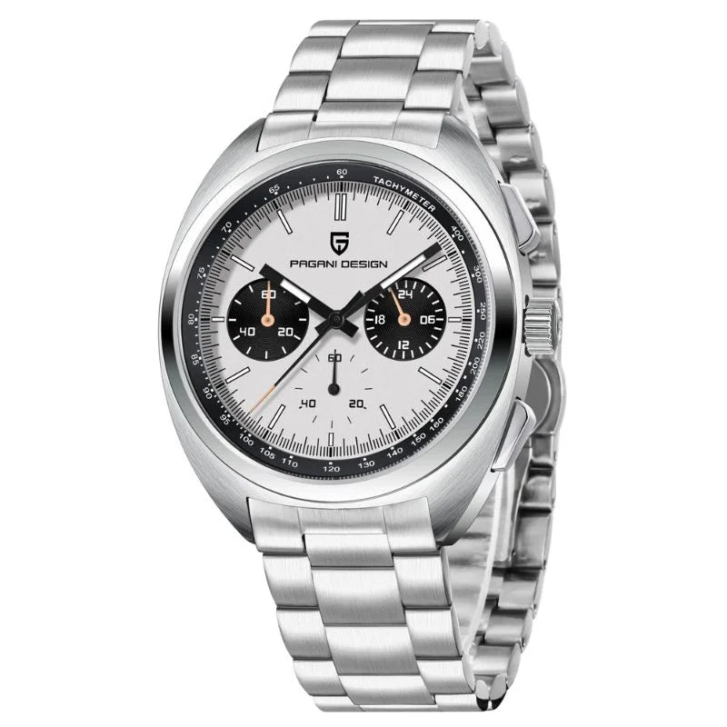 Silver White Watch Pagani Design 03