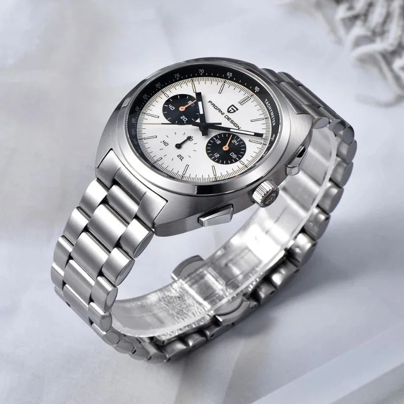 Silver White Watch Pagani Design 01
