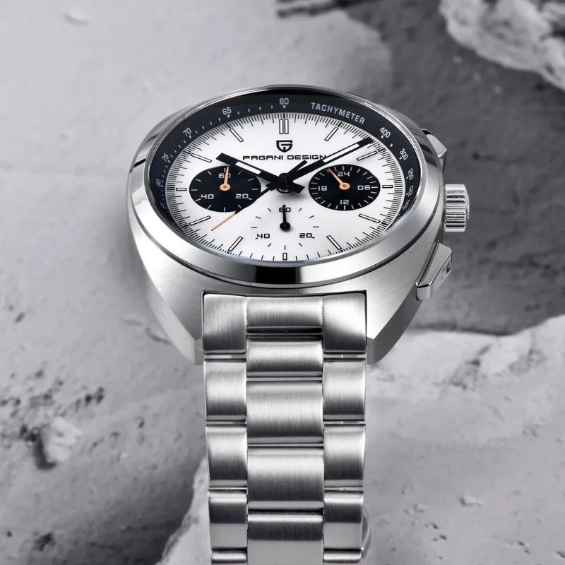 Silver White Watch Pagani Design 00