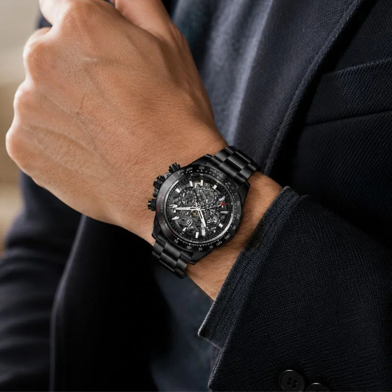 wearing urban motion all black